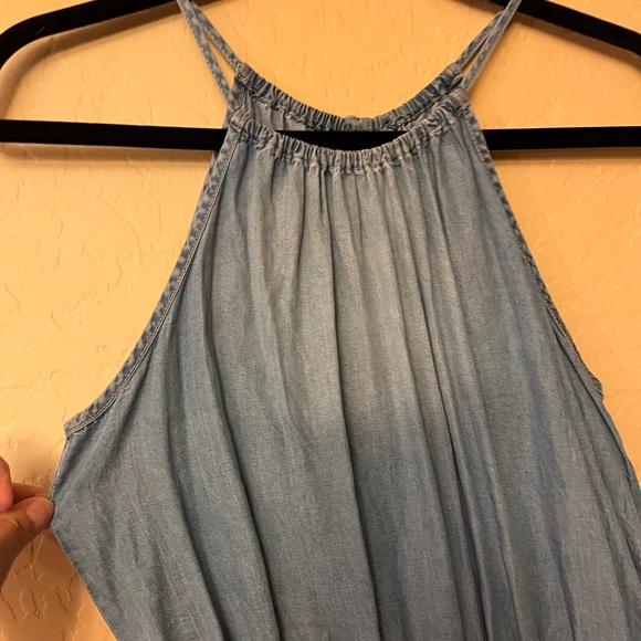 Mossimo Supply Co. Lightweight Denim-like Shorts Romper - Picture 5 of 14